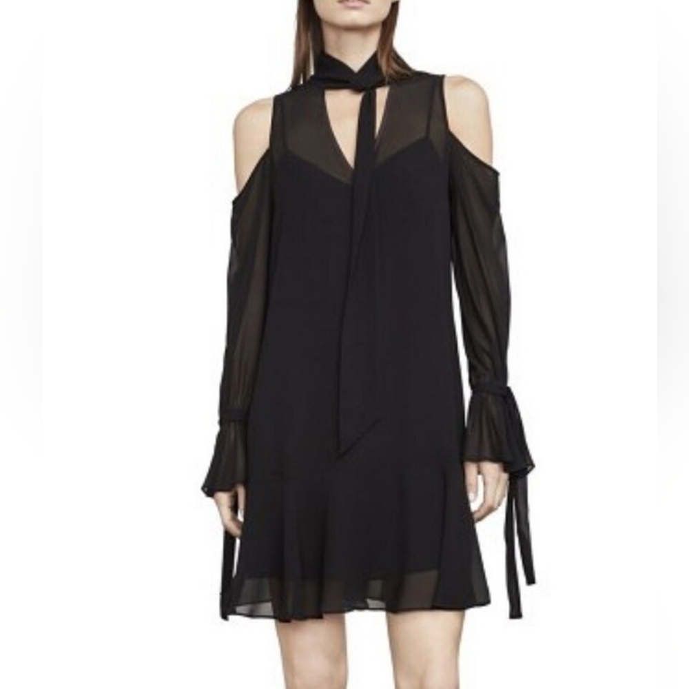 BCBGMaxazria | NWT Arieta Long Sleeve Dress Black Medium